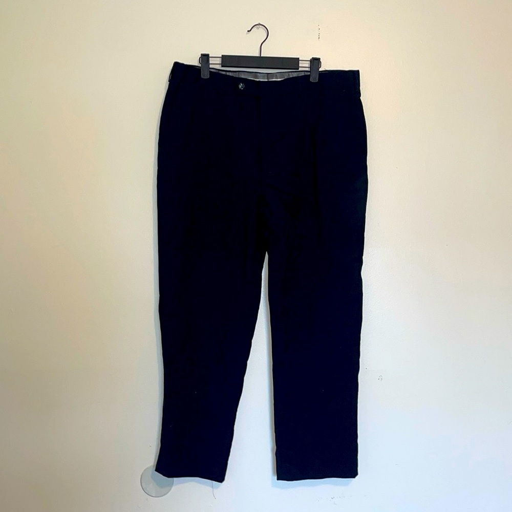 Naldini | Black Exclusive Enzo 100% Wool Dress Pants L44/38